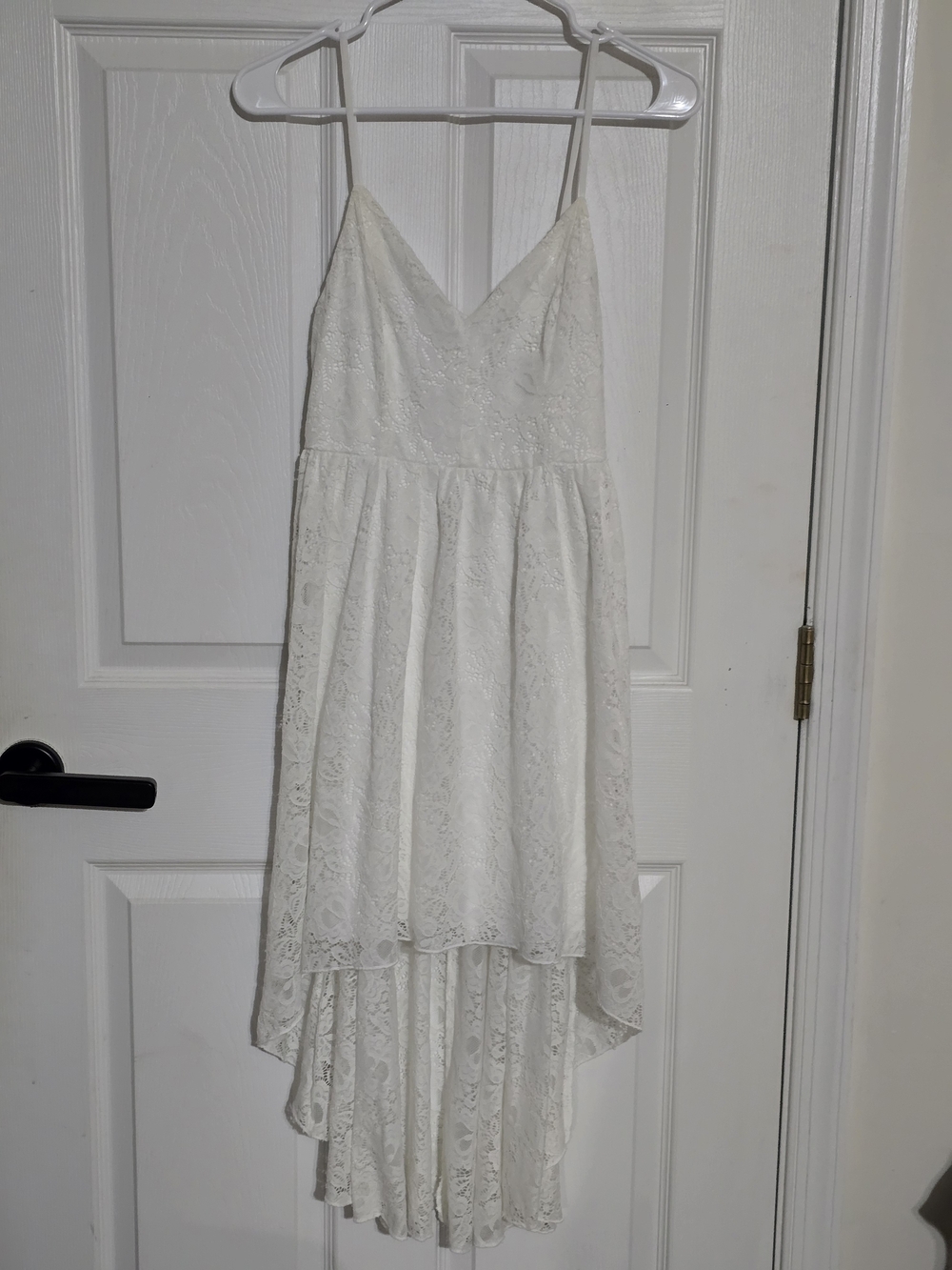 Speechless White Lace High-Low Dress